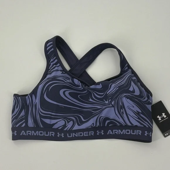 NWT $40 Women's Under Armour Mid Crossback Print Size 3X Sports Bra - Picture 5 of 9